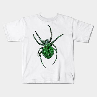 Green Spider Fierce Orb-Weaver Kids T-Shirt